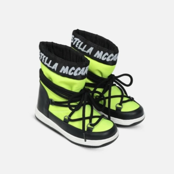 Stella McCartney Neon Yellow Snow Boots Size 36